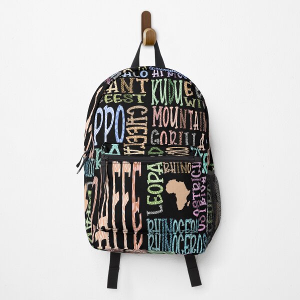Item preview, Africa Wild Animals typography designed and sold by Cobalt Blue Watercolors.