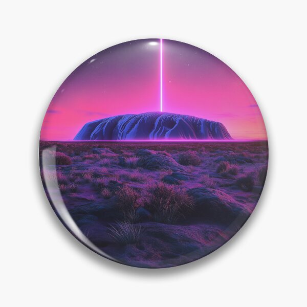 Item preview, Synthwave Uluru designed and sold by BurblePodcast.