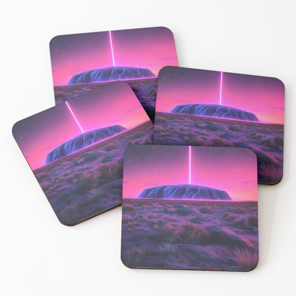 Item preview, Synthwave Uluru designed and sold by BurblePodcast.