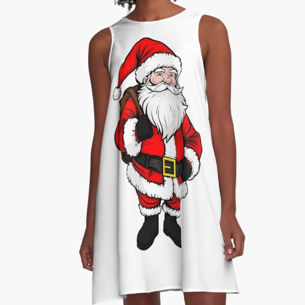 Item preview, little santa claus, santa claus figure for christmas funny cartoon. cute santa claus character figure from the front illustration graphic designed and sold by Marcin Adrian.