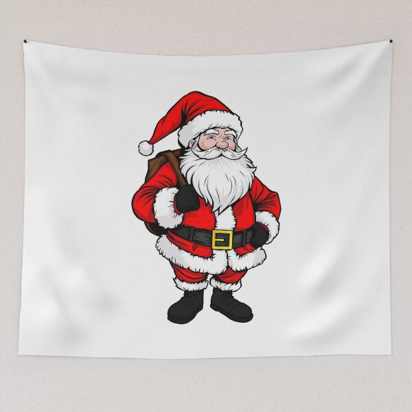 Item preview, little santa claus, santa claus figure for christmas funny cartoon. cute santa claus character figure from the front illustration graphic designed and sold by Marcin Adrian.