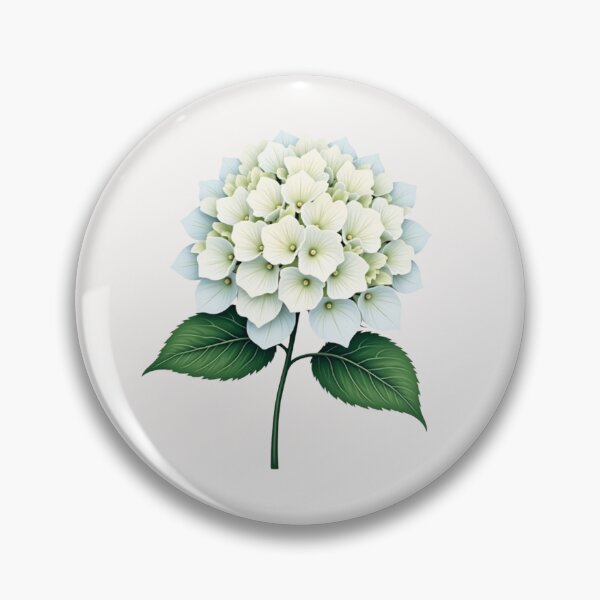 Item preview, Cute Single White Hydrangea designed and sold by Pirascano.