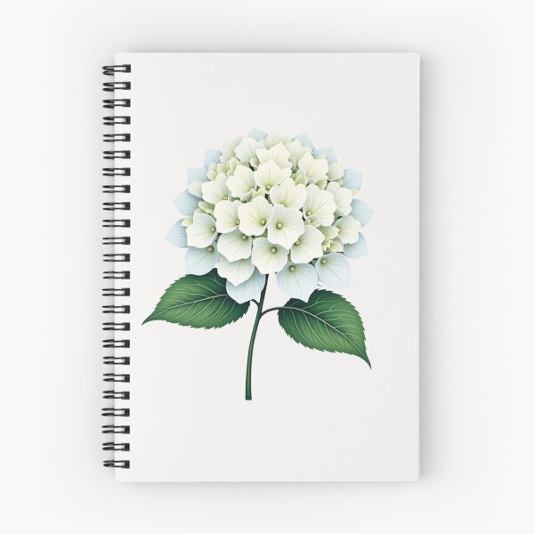 Item preview, Cute Single White Hydrangea designed and sold by Pirascano.