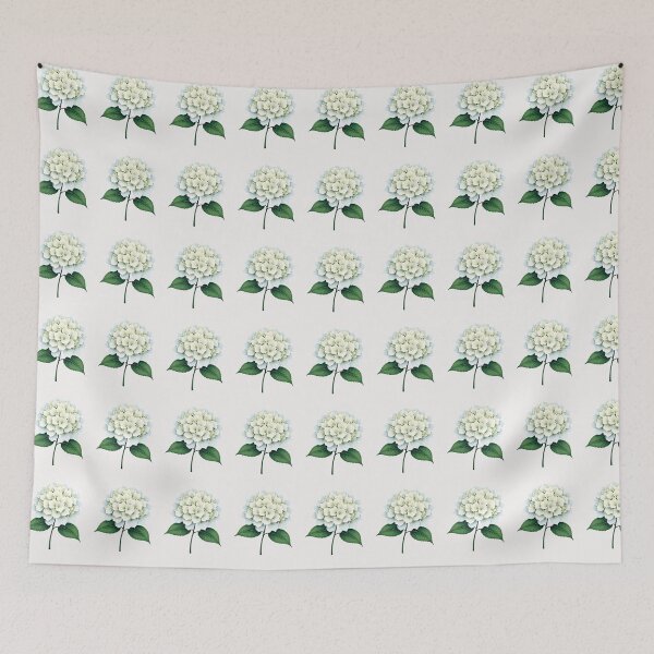 Item preview, Cute Single White Hydrangea designed and sold by Pirascano.