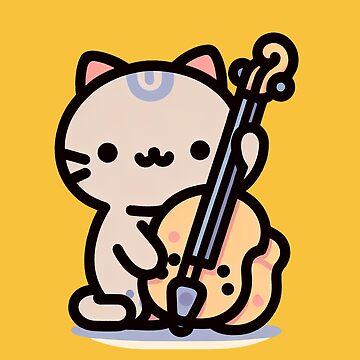 Vorschaubild zum Design Katze spielt Kontrabass von Kobeko