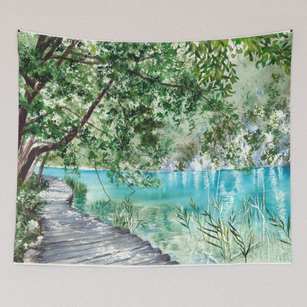 Item preview, A Walk at Plitvice Lakes designed and sold by victorsboutique.