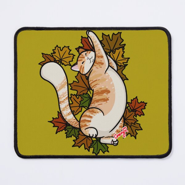 Item preview, Maple Leaves Orange Tabby  designed and sold by Linexy.