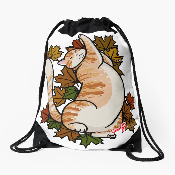 Item preview, Maple Leaves Orange Tabby  designed and sold by Linexy.