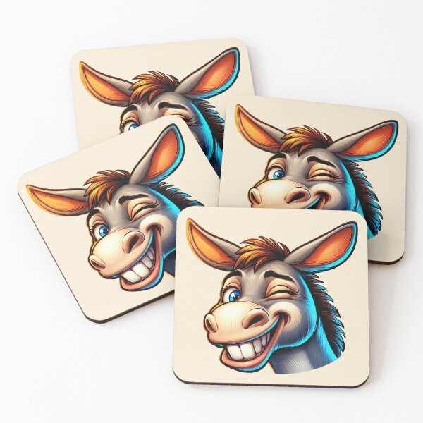 Item preview, Cheeky Donkey Wink designed and sold by Delemore Art.