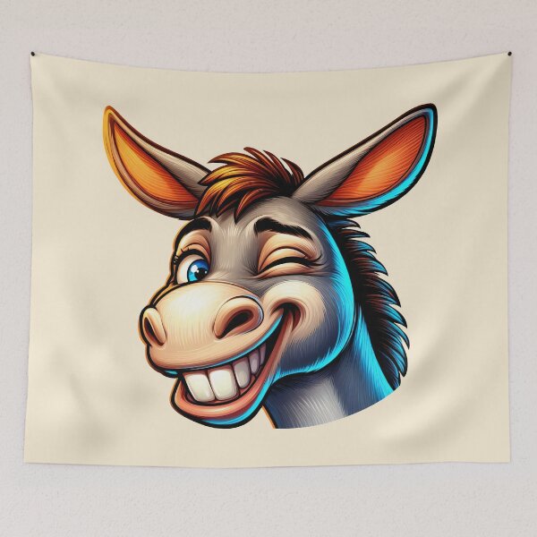 Item preview, Cheeky Donkey Wink designed and sold by Delemore Art.