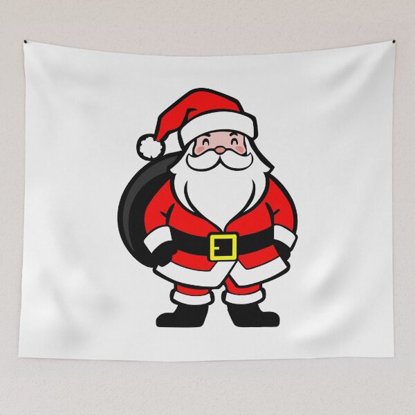 Item preview, little santa claus, santa claus figure for christmas funny cartoon. cute santa claus character figure from the front illustration graphic designed and sold by Marcin Adrian.