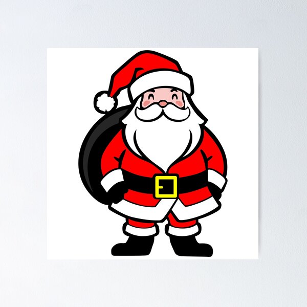 Item preview, little santa claus, santa claus figure for christmas funny cartoon. cute santa claus character figure from the front illustration graphic designed and sold by Marcin Adrian.