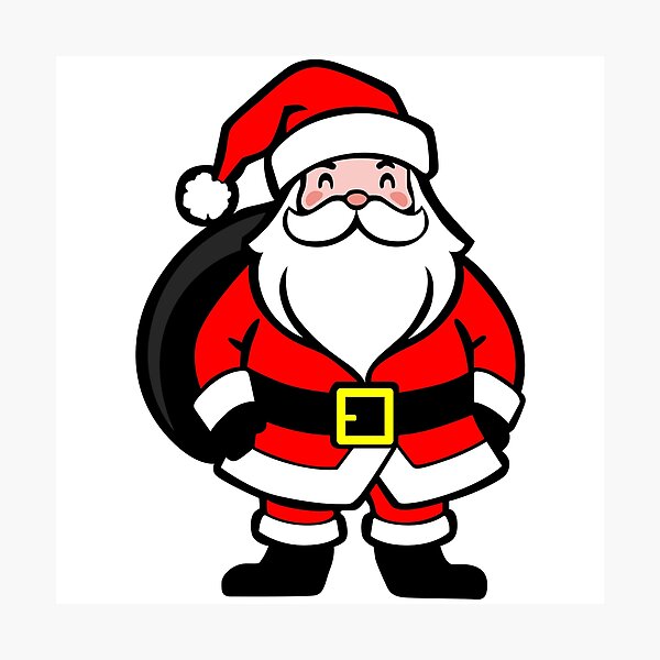 Item preview, little santa claus, santa claus figure for christmas funny cartoon. cute santa claus character figure from the front illustration graphic designed and sold by Marcin Adrian.