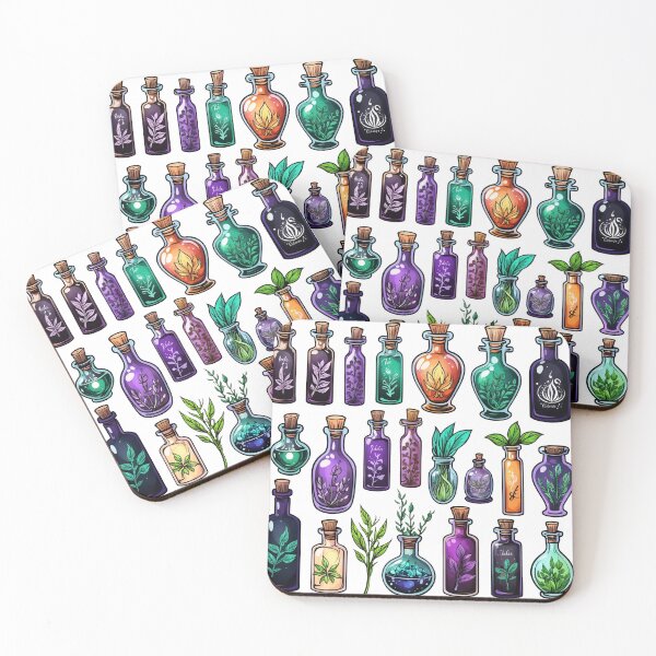 Item preview, Potions and Elixirs with herbs designed and sold by Moonde04.