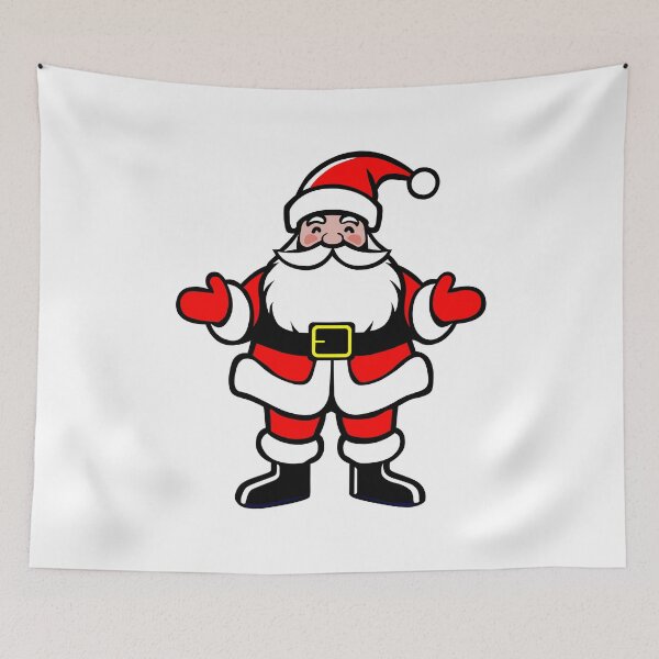 Item preview, little santa claus, santa claus figure for christmas funny cartoon. cute santa claus character figure from the front illustration graphic designed and sold by Marcin Adrian.