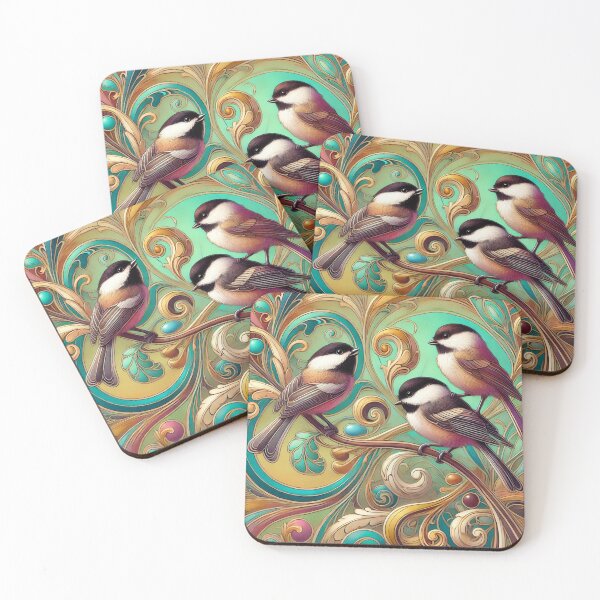 Item preview, Whimsical Chickadees designed and sold by PlasticAuto.