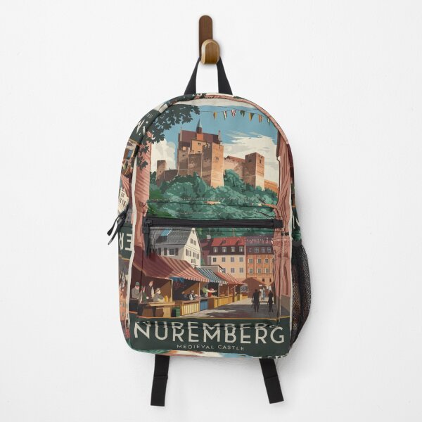 Item preview, Nuremberg Vintage Travel Poster designed and sold by TravelerRat.