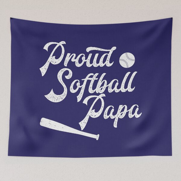 Item preview, Proud Softball Papa designed and sold by teesaurus.