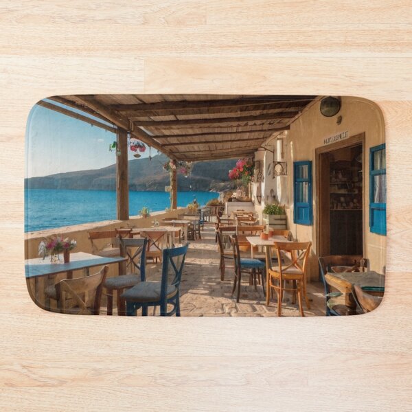 Item preview, Serene Seaside Café designed and sold by BlareBlare.