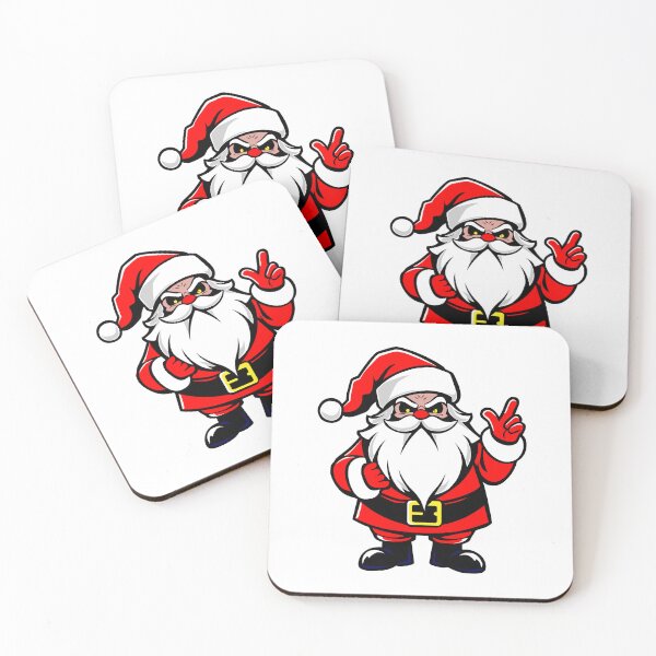 Item preview, Scary horror santa claus head, killer santa claus for horror scary christmas funny cartoon. Bad santa claus character figure from the front illustration graphic designed and sold by Marcin Adrian.