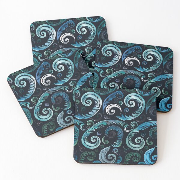 Artikelvorschau, Neuseeland Māori Paua Muster Koru Design 45 entworfen und verkauft von GrinGalore.