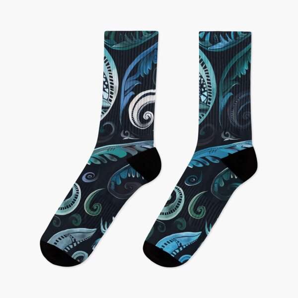 Artikelvorschau, Neuseeland Māori Paua Muster Koru Design 45 entworfen und verkauft von GrinGalore.