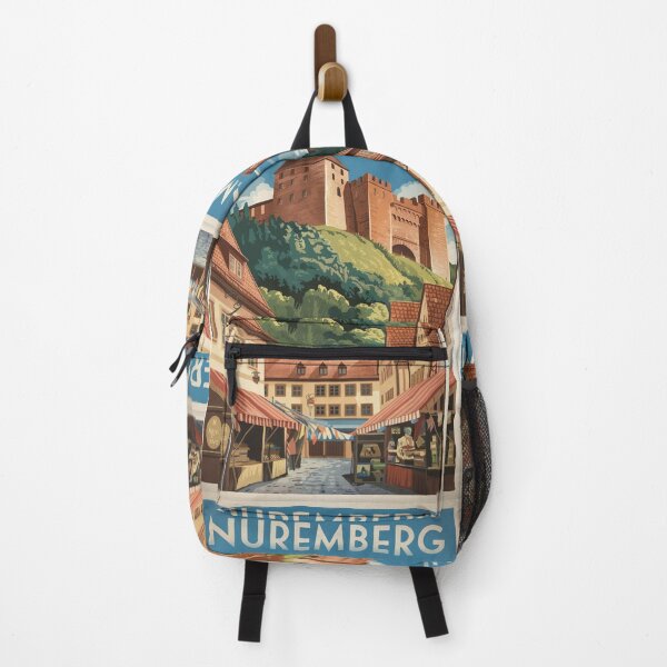 Item preview, Nuremberg Vintage Travel Poster designed and sold by TravelerRat.