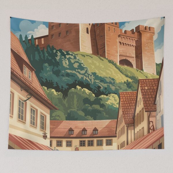 Item preview, Nuremberg Vintage Travel Poster designed and sold by TravelerRat.