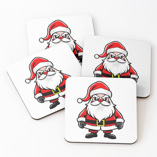 Item preview, Scary horror santa claus head, killer santa claus for horror scary christmas funny cartoon. Bad santa claus character figure from the front illustration graphic designed and sold by Marcin Adrian.
