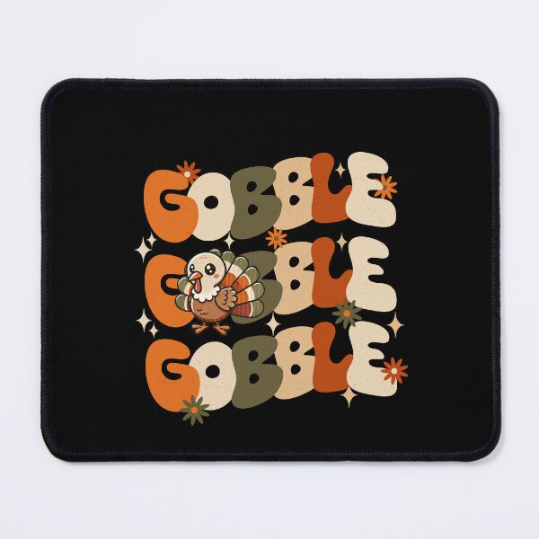 Item preview, Gobble Gobble Gobble Retro Thanksgiving Turkey designed and sold by TeeByDesignsCo®.