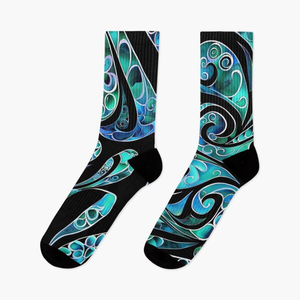 Artikelvorschau, Neuseeland Māori Paua Muster Koru Design 46 entworfen und verkauft von GrinGalore.