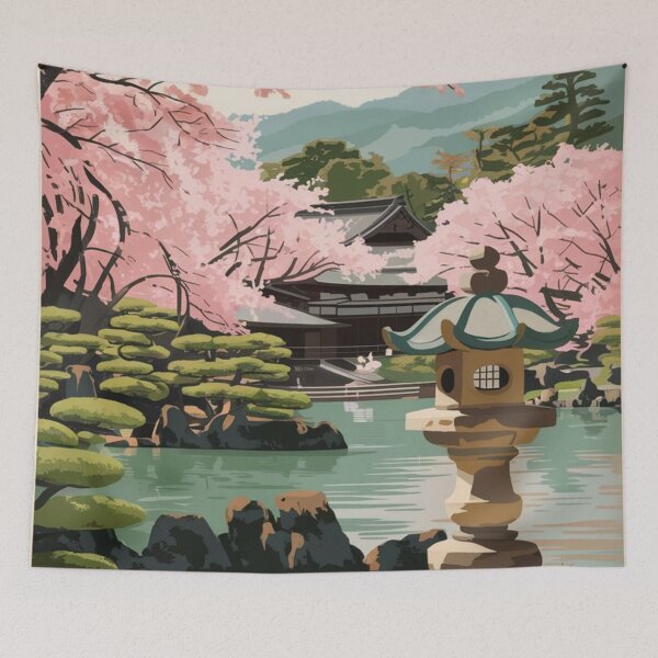Item preview, Kanazawa Vintage Travel Poster designed and sold by TravelerRat.