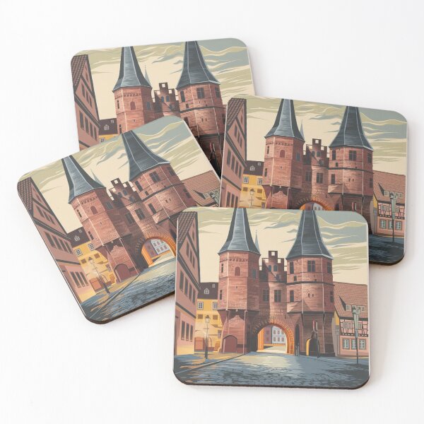 Item preview, Lubeck Vintage Travel Poster designed and sold by TravelerRat.