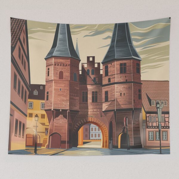 Item preview, Lubeck Vintage Travel Poster designed and sold by TravelerRat.