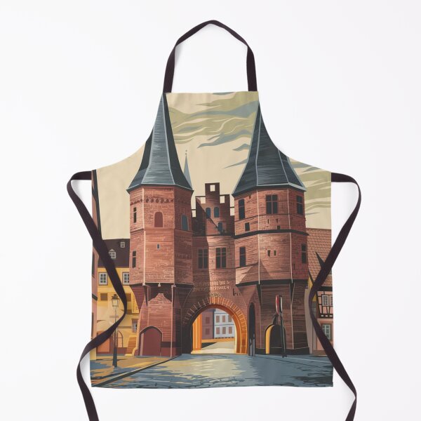 Item preview, Lubeck Vintage Travel Poster designed and sold by TravelerRat.