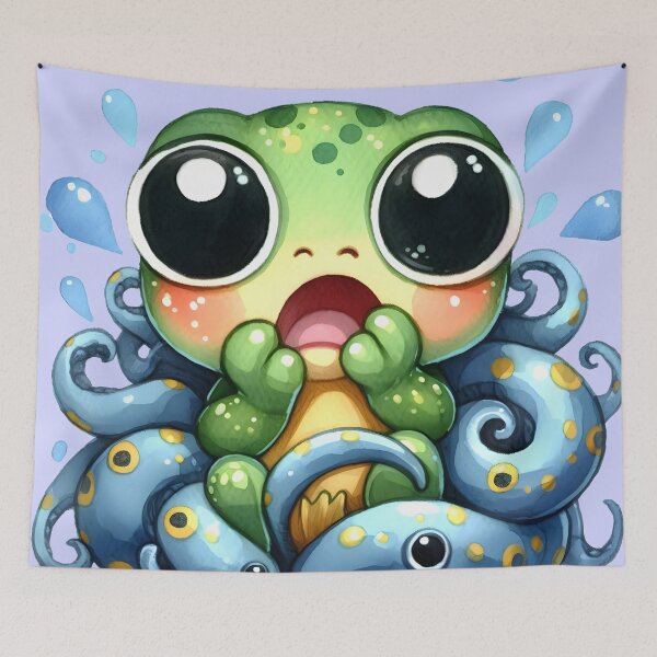 Item preview, surprised frog designed and sold by aliraweb.