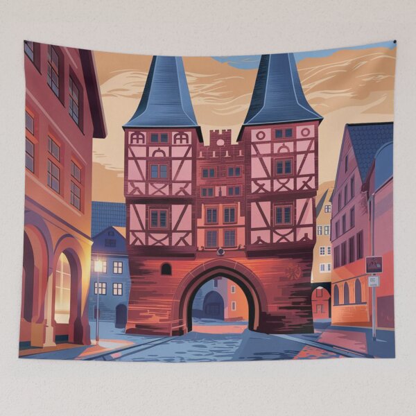 Item preview, Lubeck Vintage Travel Poster designed and sold by TravelerRat.