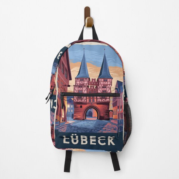 Item preview, Lubeck Vintage Travel Poster designed and sold by TravelerRat.
