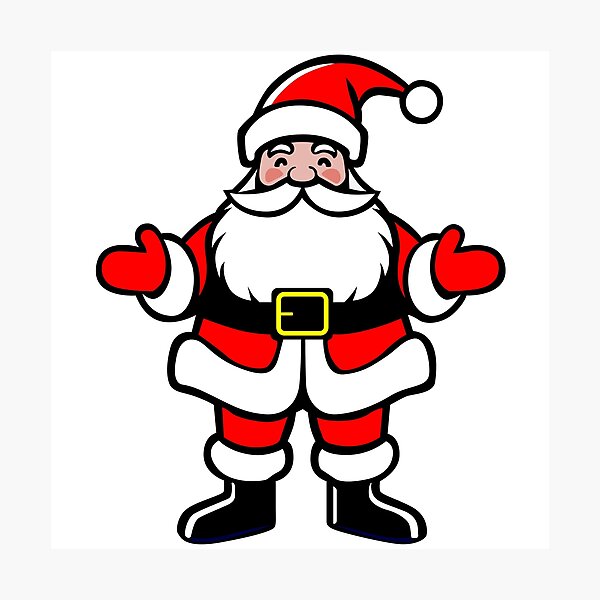 Item preview, little santa claus, santa claus figure for christmas funny cartoon. cute santa claus character figure from the front illustration graphic designed and sold by Marcin Adrian.