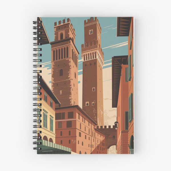 Item preview, Bologna Vintage Travel Poster designed and sold by TravelerRat.