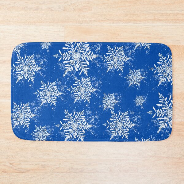 Item preview, white snowflakes on blue designed and sold by Minimalismat.