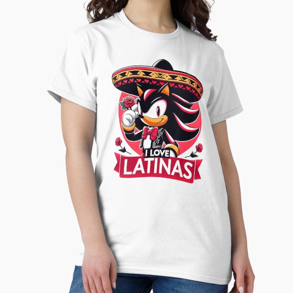 Item preview, Shadow The Hedgehog I Love Latinas designed and sold by ReasonsImBroke.