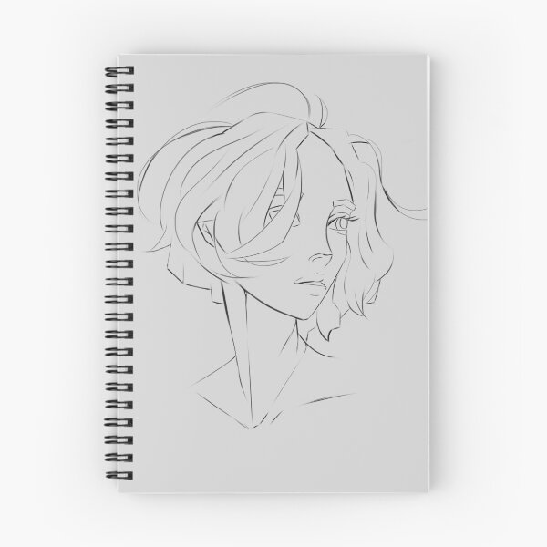 Item preview, Short hair lady drawing portrait designed and sold by Wish Design.