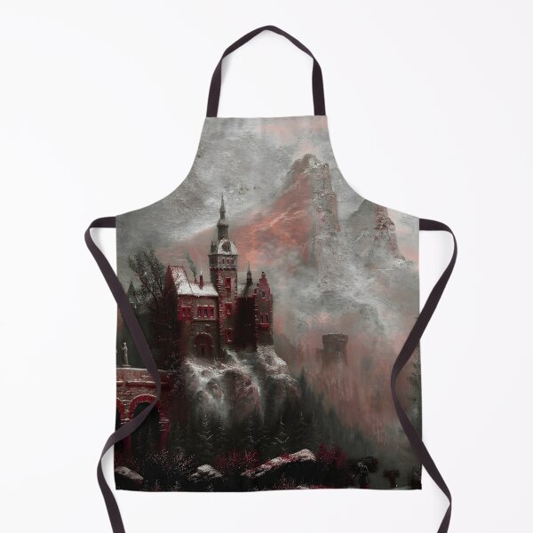 Item preview, Winter Landscape with Castle in the Mountains - Albert Bredow designed and sold by darkgothicart.