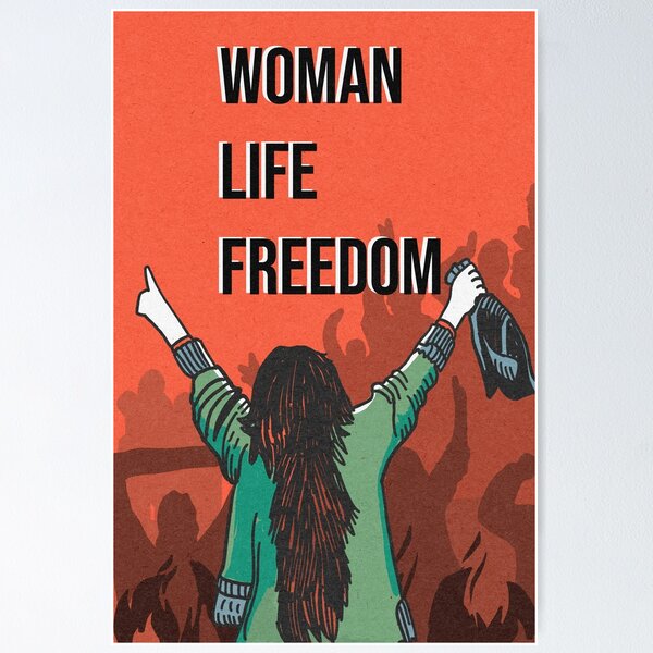 Item preview, Voice of Freedom: Woman, Life, Freedom designed and sold by aspalax-black.