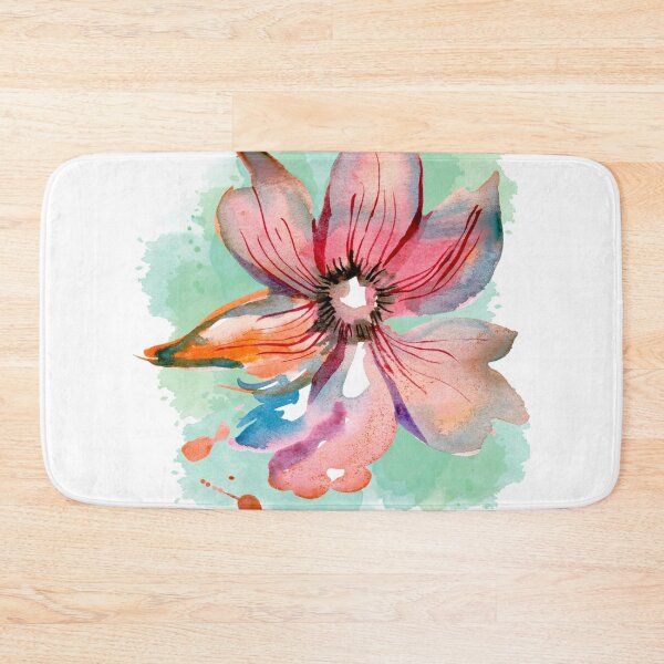 Item preview, red hibiscus flower painted with oil paint designed and sold by Periush.