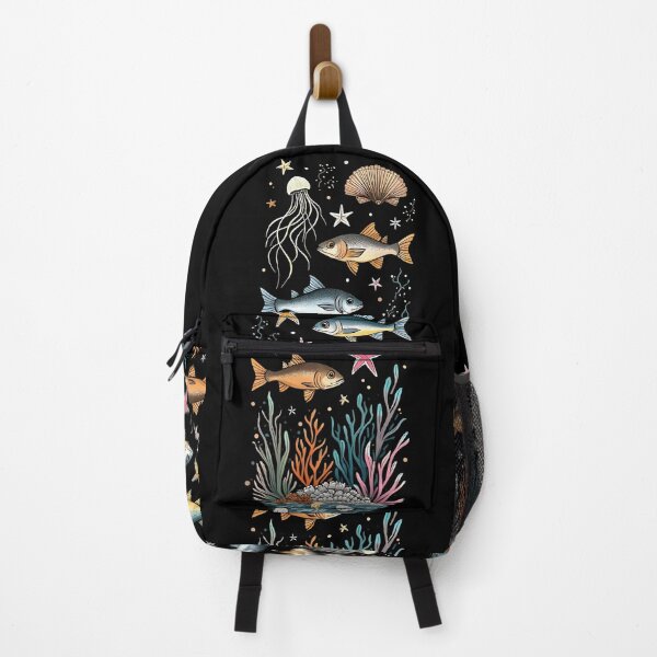 Item preview,  Colorful Fish on Black designed and sold by AmuraLumina.