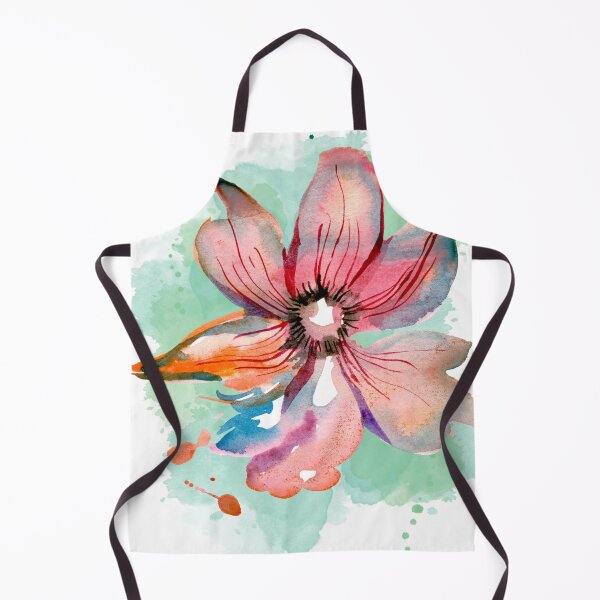Item preview, red hibiscus flower painted with oil paint designed and sold by Periush.