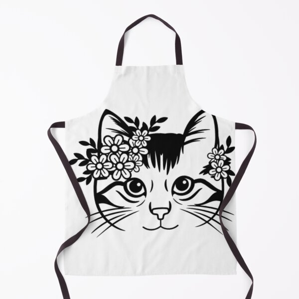 Item preview, Floral cat face designed and sold by LMN75Designs.