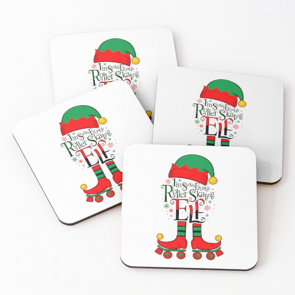 Item preview, Funny Roller Skating Elf. Christmas party designed and sold by iclipart.